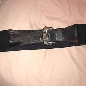 Black studded belt
